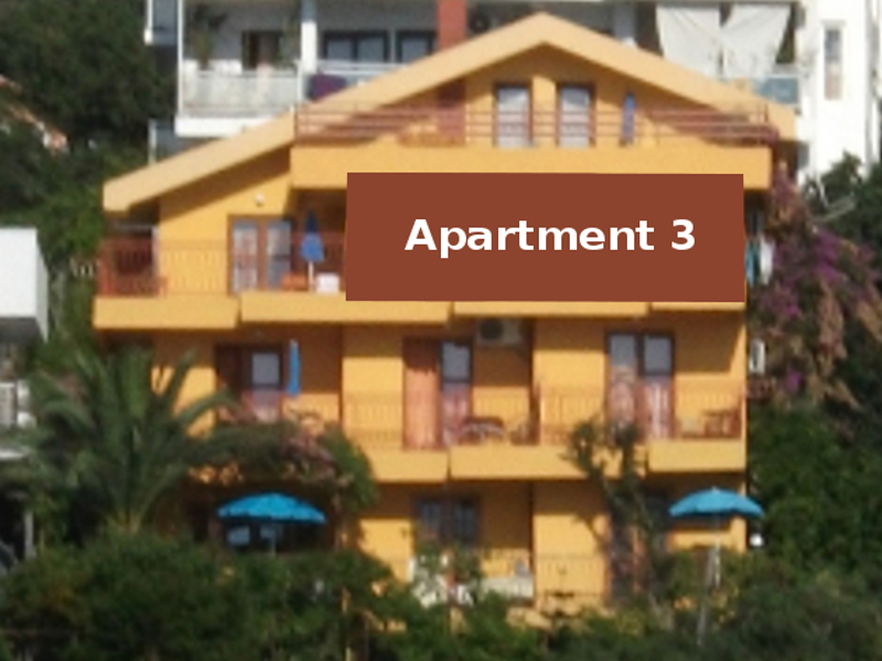 The apartment number 3 is located on the second floor of the apartment house.